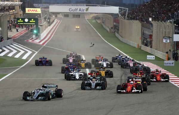 Пилоты на дистанции Гран-при Бахрейна