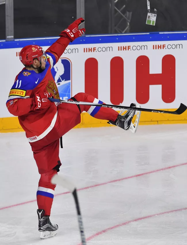 Форвард сборной России Сергей Андронов