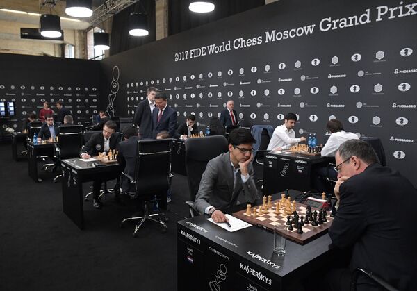 Участники этапа Гран-при Москвы FIDE по шахматам