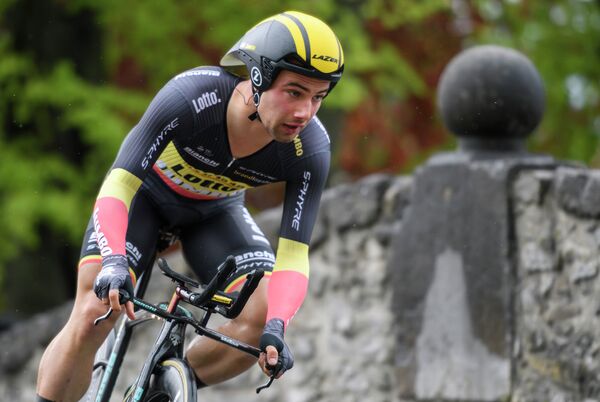 Бельгийский велогонщик команды Lotto-Jumbo Виктор Кампенартс