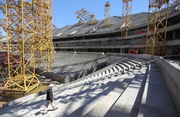 Строительство стадиона Самара Арена