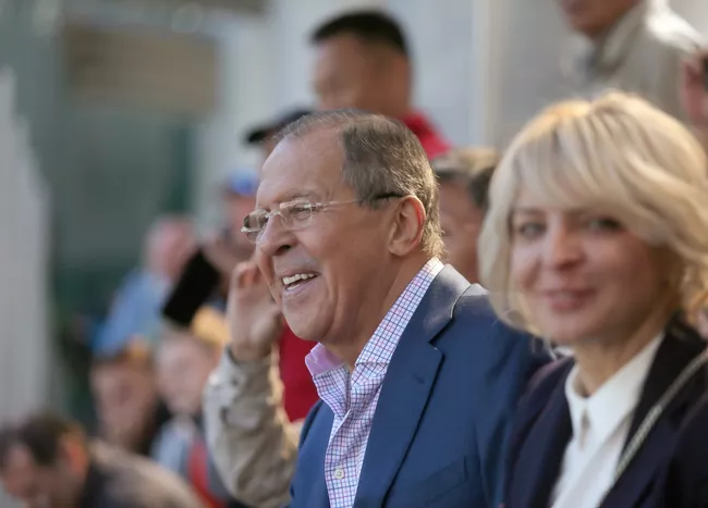 Член попечительского совета Народной Футбольной Лиги министр иностранных дел РФ Сергей Лавров