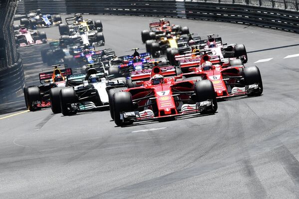 Пилоты Формулы-1 на дистанции Гран-при Монако