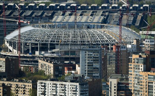 Строительство ВТБ Арены - Центрального стадиона Динамо в Москве