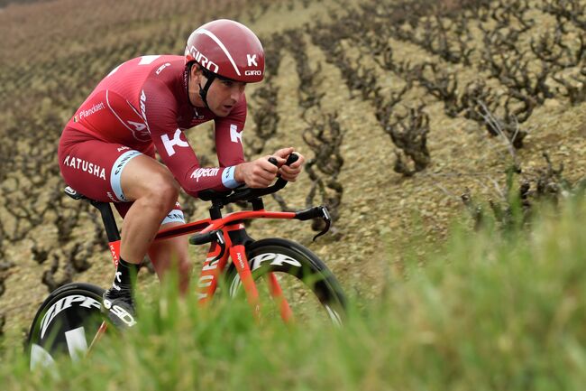Бельгийский велогонщик Katusha-Alpecin Баптисте Планкарт