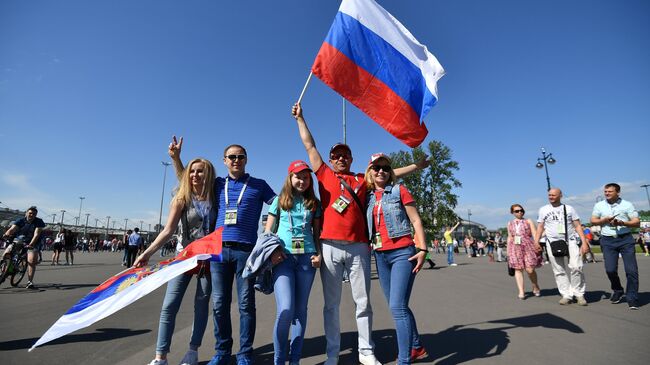 Стадион Санкт-Петербург Арена перед матчем открытия Кубка конфедераций-2017