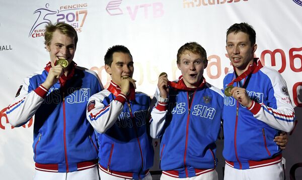 Владислав Поздняков, Камил Ибрагимов, Дмитрий Даниленко и Алексей Якименко (слева направо)