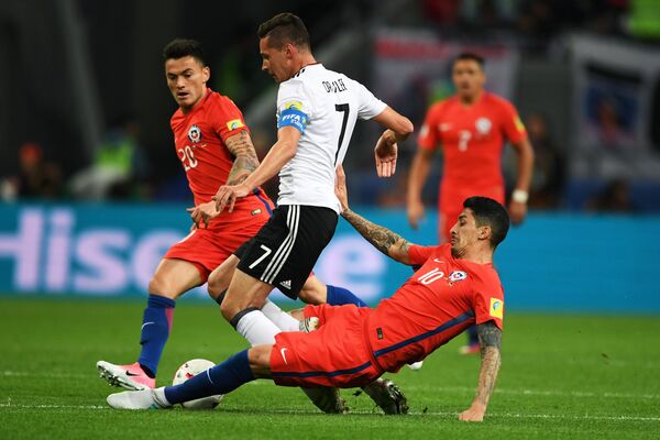 Игровой момент матча Германия – Чили
