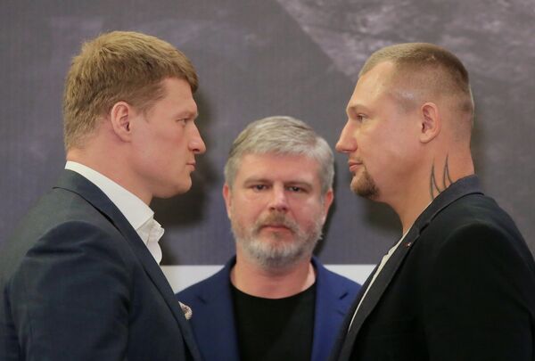 Александр Поветкин, Андрей Рябинский и Андрей Руденко (слева направо)