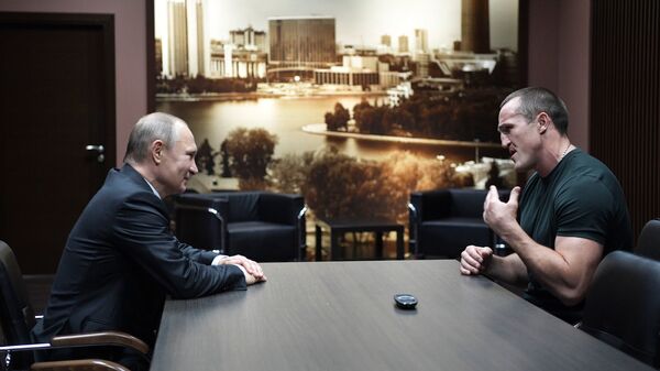 Владимир Путин и Денис Лебедев