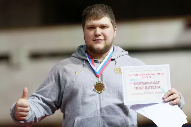 Российский толкатель ядра Константин Лядусов