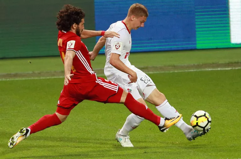 Игровой момент матча Локомотив - Арсенал Игровой момент матча Локомотив - Арсенал