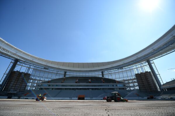 Работы по реконструкции Екатеринбург Арены к чемпионату мира по футболу 2018 года