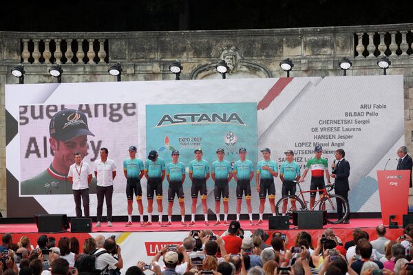 Велогонщики казахстанской команды Астана