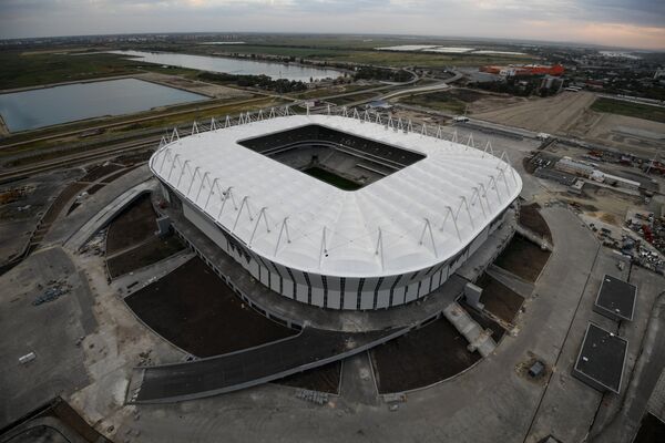 Строительство футбольного стадиона Ростов Арена в Ростове-на-Дону