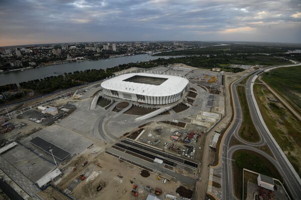 Строительство футбольного стадиона Ростов Арена в Ростове-на-Дону