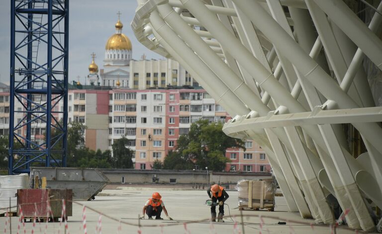 Строительство стадиона Мордовия Арена