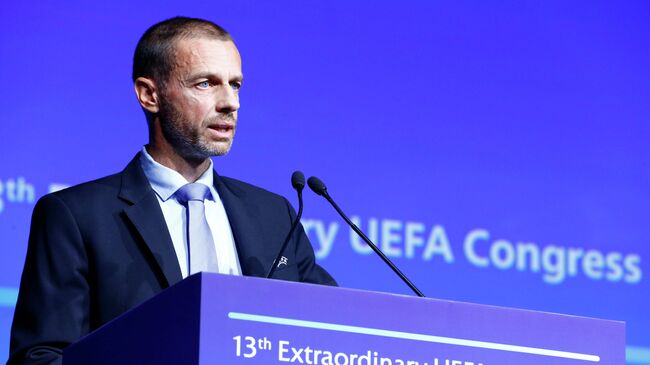 Президент Союза европейских футбольных ассоциаций (УЕФА) Александер Чеферин