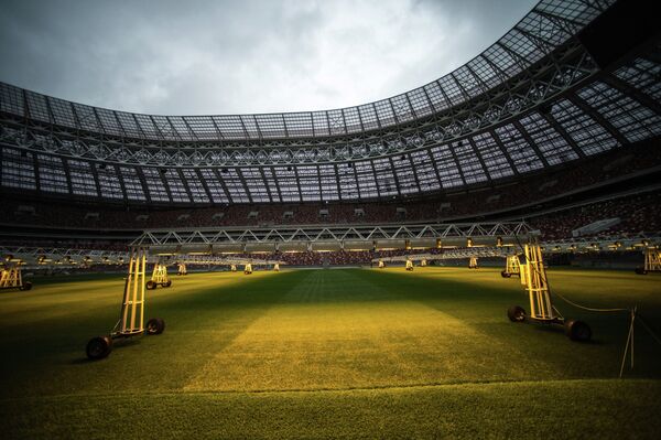Инспекционный визит делегации ФИФА и оргкомитета Россия-2018 на стадион Лужники