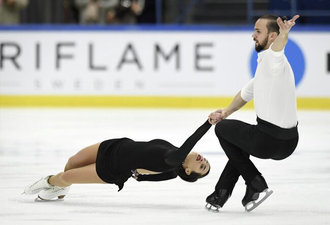 Ксения Столбова и Федор Климов на турнире Finlandia Trophy