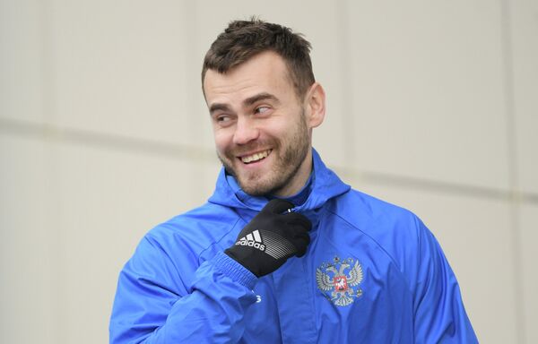 Голкипер сборной России по футболу Игорь Акинфеев