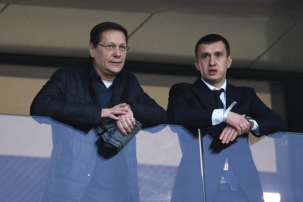 Президент Олимпийского комитета России (ОКР), первый заместитель председателя Государственной Думы РФ Александр Жуков (слева)