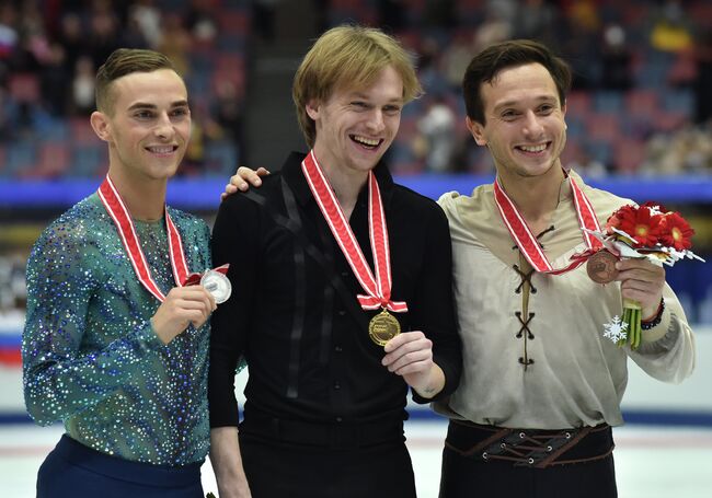 Адам Риппон, Сергей Воронов и Алексей Быченко (слева направо)