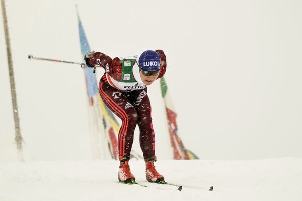 Российская лыжница Евгения Шаповалова