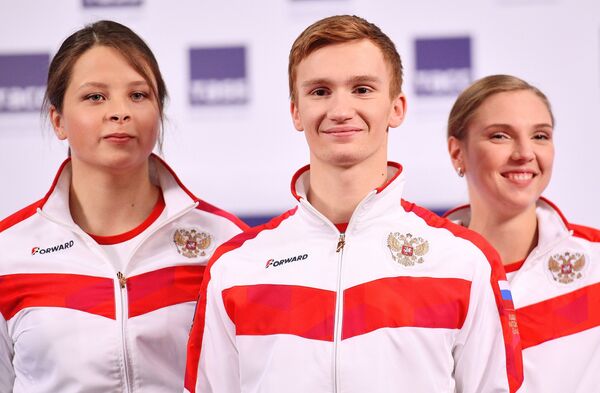 Виктория Демченко, Александр Мальцев и Светлана Колесниченко (слева направо)
