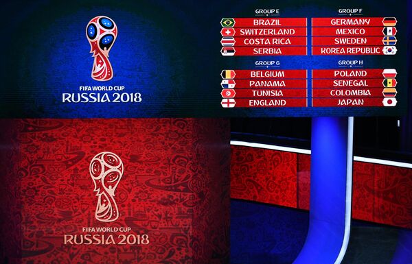 Результаты официальной жеребьевки чемпионата мира-2018 по футболу