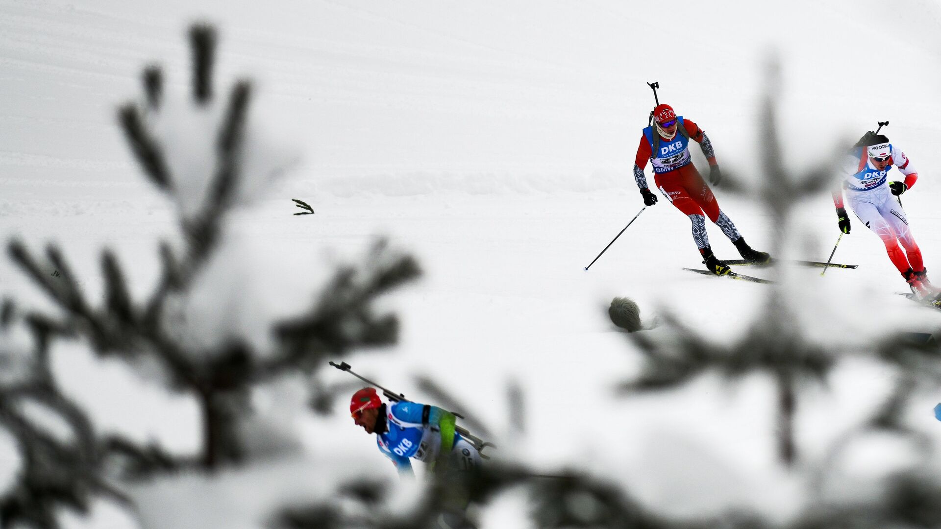 Биатлонисты на дистанции эстафеты - РИА Новости, 1920, 13.12.2025