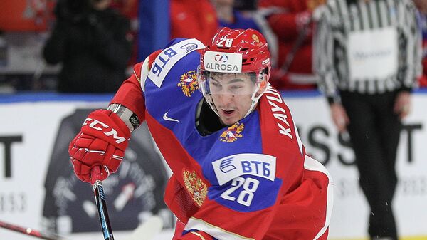 Нападающий молодежной сборной России по хоккею Артур Каюмов