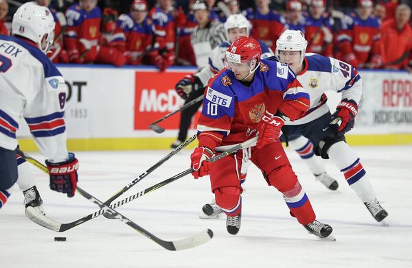 Нападающий молодежной сборной России по хоккею Артем Манукян