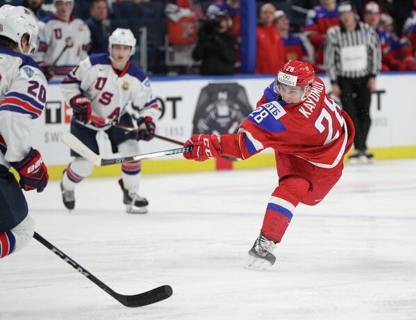 Нападающий молодежной сборной России по хоккею Артур Каюмов