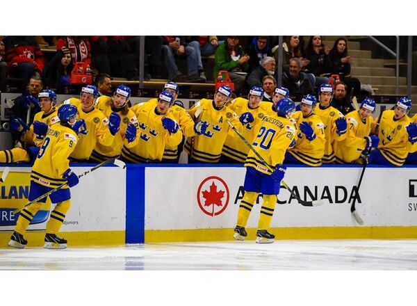 Хоккеисты молодежной сборной Швеции