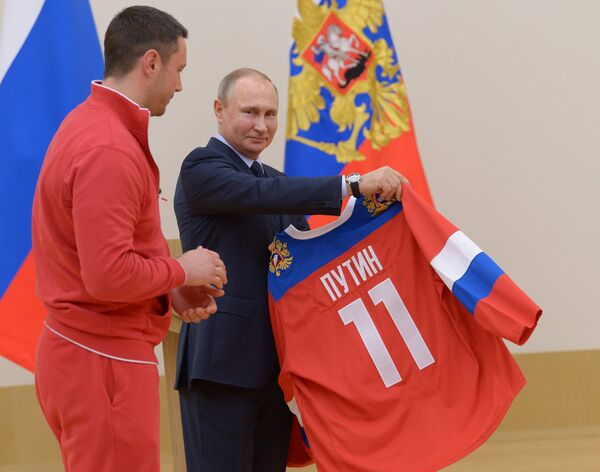 Владимир Путин и Илья Ковальчук