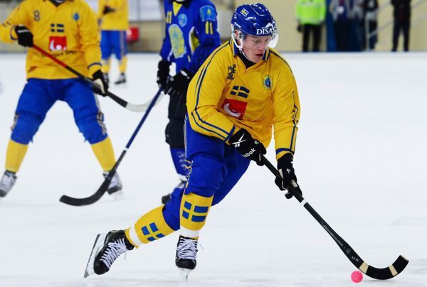 Игрок сборной Швеции Эрик Петтерссон