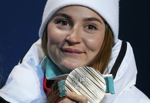Российская лыжница Юлия Белорукова