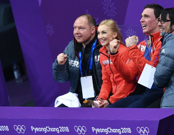 Александер Кениг, Алена Савченко и Брюно Массо (слева направо)