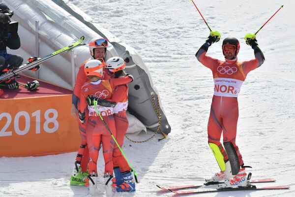 Спортсмены сборной Норвегии по горнолыжному спорту