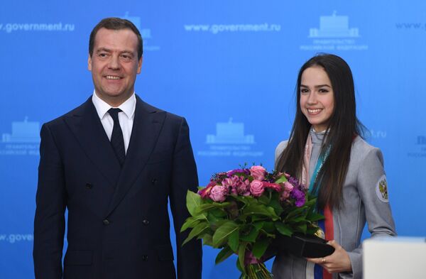 Дмитрий Медведев и Алина Загитова