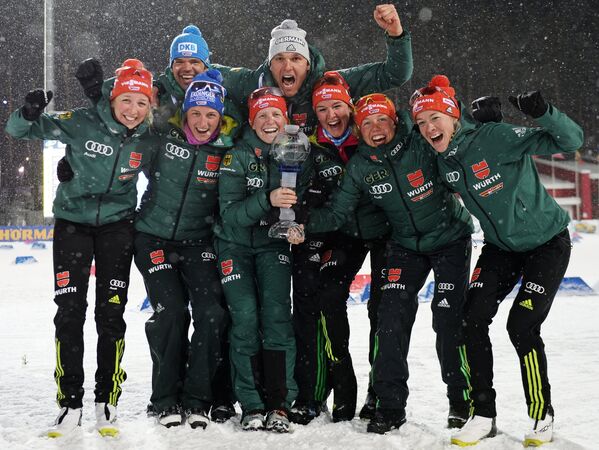 Женская сборная Германии по биатлону, завоевавшая первое место в Кубке наций