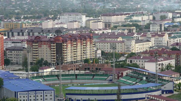 Вид на стадион имени Султана Билимханова в Грозном