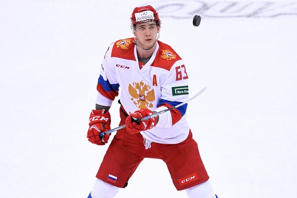 Нападающий олимпийской сборной России Павел Красковский