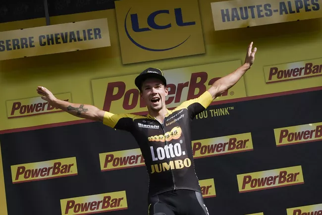 Примож Роглич из команды LottoNL-Jumbo