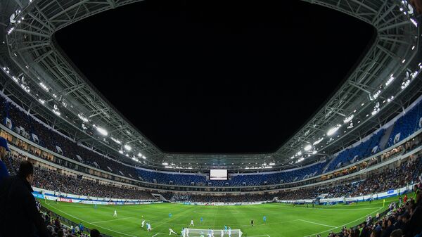 Стадион Калининград во время тестового матча