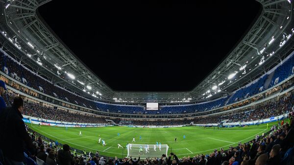 Стадион Калининград во время тестового матча