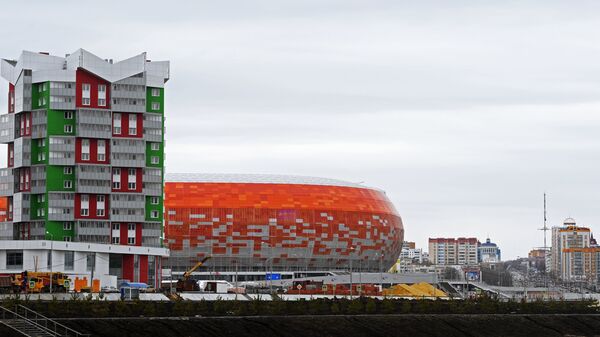 Стадион Мордовия Арена в Саранске, где пройдут матчи чемпионата мира по футболу