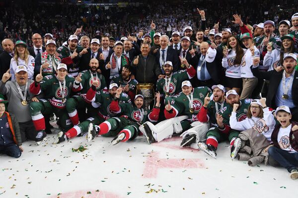 Хоккеисты Ак Барса, ставшие обладателями Кубка Гагарина