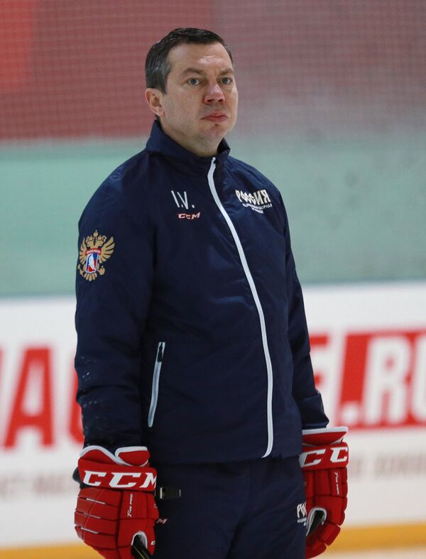 Исполняющий обязанности главного тренера сборной России по хоккею Илья Воробьев